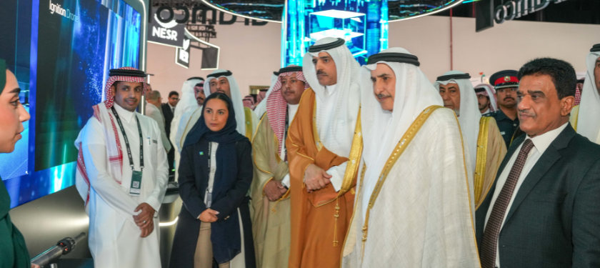 Businessmen at the MEOS GEO opening ceremony